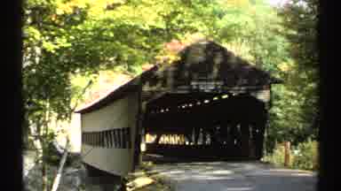 New Hampshire (1971): Amazing Shots Of The Covered Bridge As Fall Foliage Drops
