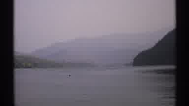 New York (1971): Surrounded By An Expanse Of Trees A Boat Sails On The Body Of