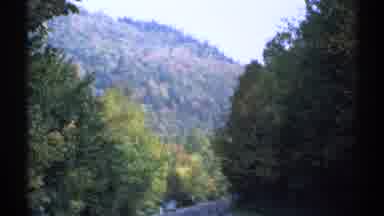 New York (1971): Trees And An Entrance To The High Falls Gorge