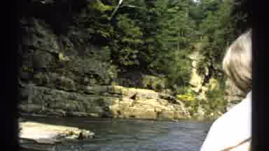 New York (1971): A Fast Flowing River Moving Toward The Forest