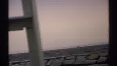 New York (1971): High Sea Boat Ride With A Tall Black And White Monument In The