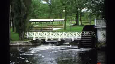 Rollag Minnesota (1971): Dunn's Lodge Cottages Campground Picnic Area Near A Body