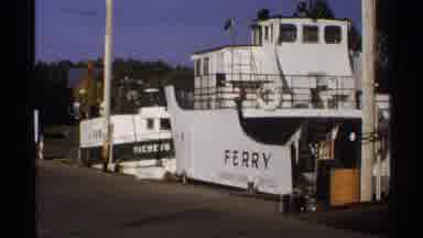 Rollag Minnesota (1971): Ferry Boat Picture And Note Reading Trip To Bayfield And