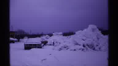 Wisconsin (1971): A Great Snow Fall All Over The Road And City And Cars Filled