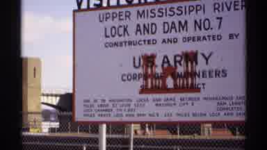 Wisconsin (1971): Boat On The Upper Mississippi River Near A Military Institution