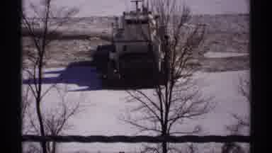 Wisconsin (1971): Amazing To See That A Huge Ship Moves Inside The Snow And Water