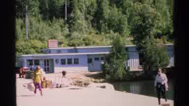 Isle Royale Michigan (1972): Tourists And Vacationers Enjoy A Beautiful Sunny Day
