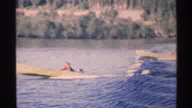 Isle Royale Michigan (1972): People Competing With One Another By Racing Boats