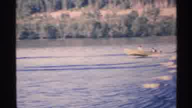 Isle Royale Michigan (1972): Riding Boat On A Lake Showing Plants