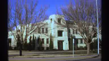New Mexico (1972): Large Plain White Building With Many Square And Rectangular