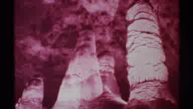 New Mexico (1972): Red Film Fuzzy Rock Statues Craters Volcano Smoke Nature