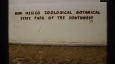 New Mexico (1972): Engraved Sign Of The New Mexico Zoological Botanical State Park