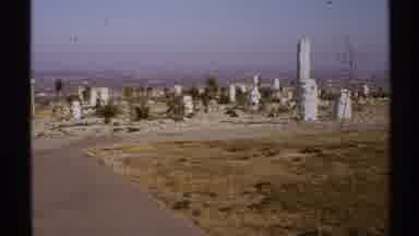 New Mexico (1972): Camera Captures The Tall White Stones That Stand Like Buildings