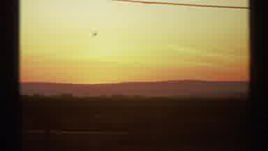 New Mexico (1972): Water Fountain And A Beautiful Golden Sunset