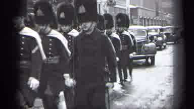Cleveland Ohio (1937): British Army Followed By Cars