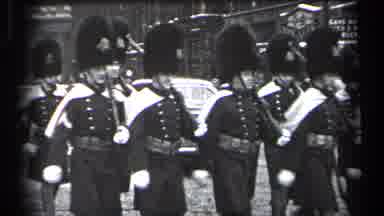 Cleveland Ohio (1937): A Huge Set Of Horse Police Man And Normal Police Man Moving