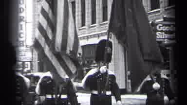 Cleveland Ohio (1937): A Group Of American Guards That March On The Streets With