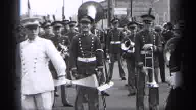 Cleveland Ohio (1937): The Band Marched In The Parade While Everyone Gathered And