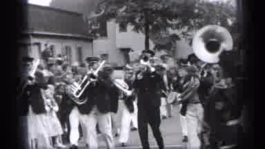 Cleveland Ohio (1937): Army Men Standing Guard Around A Group Of Civilians During