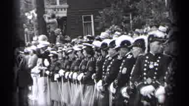 Cleveland Ohio (1937): Marching Band Marches Towards The Camera As Others Look On