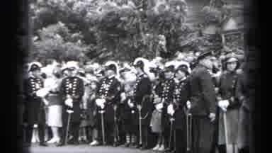 Cleveland Ohio (1937): Soldiers From The Early 1900s Standing For A Ceremony And