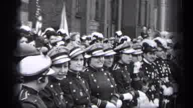 Cleveland Ohio (1937): Men And Women Soldiers Celebrating Victory Or Union