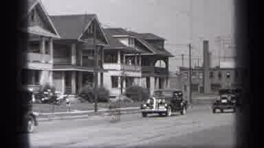 Cleveland Ohio (1937): Old Cars Touring The City
