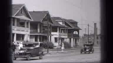 Cleveland Ohio (1937): Old Newly Built Town Black Classic Cars Dirt Roads Large