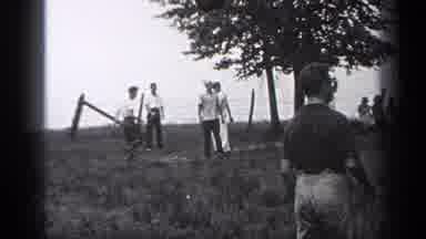 Cleveland Ohio (1937): Family Members Enjoy The Holiday To Playing Cricket