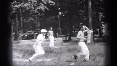 Cleveland Ohio (1937): People Enjoying The Playing Games In The Park