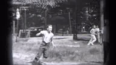 Cleveland Ohio (1937): People Enjoys The Holiday To Playing In A Park While