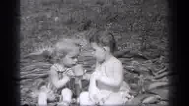 Cleveland Ohio (1937): A Little Baby To Sharing The Milk And Enjoying The Place