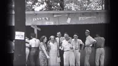 Cleveland Ohio (1937): Old Friends Meeting After Long Time To Enjoying The Place