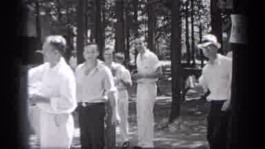 Cleveland Ohio (1937): A Group Of Meeting After Long Time And Enjoy The Friends At