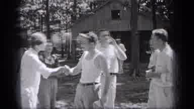 Cleveland Ohio (1937): A Group Of Meeting After Long Time And Enjoy To Shake The