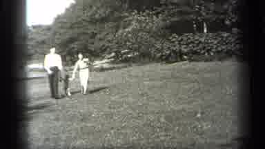 Cleveland Ohio (1938): Child Mother Father Outside Old Home Video Trees Family