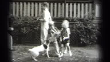 Cleveland Ohio (1938): A Kids Playing With Dogs In The Park And Big Kids Are