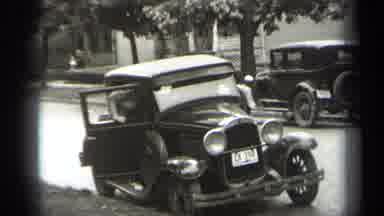 Cleveland Ohio (1938): An Old And Classic Car Which The Driver Ready To Move In