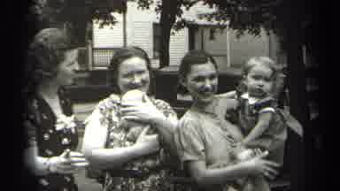 Cleveland Ohio (1938): Adults Laughing And Walking Around Suburb Neighborhood With