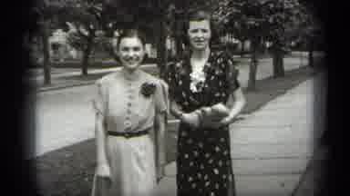Cleveland Ohio (1938): Vintage Footage Of Two Pretty Ladies