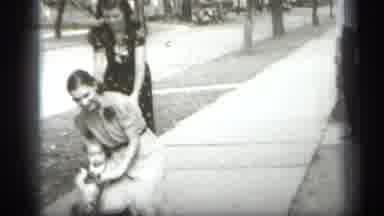 Cleveland Ohio (1938): A Lady To Train The Cycling For Child Enjoys There Nature