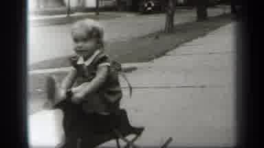 Cleveland Ohio (1938): Child Playing Camera Is Knocked Over