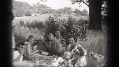 Cleveland Ohio (1938): A Group Of Family Members Enjoys The Outing And With Great