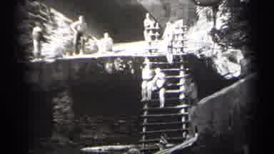 Cleveland Ohio (1938): Old Looking Wonderful Swing Pool And Many Of Them Trying To