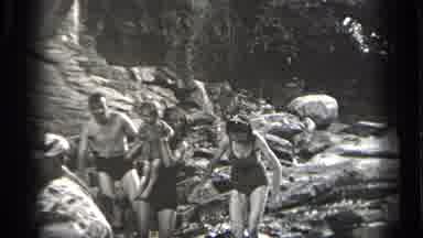 Cleveland Ohio (1938): Men And Women Go To The River And Splash Each Other
