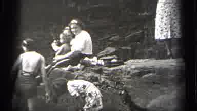 Cleveland Ohio (1938): A Lady And Children To Enjoy The Holidays Excellent To