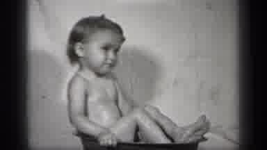 Cleveland Ohio (1938): Little Curios Child Enjoys The Path And Bucket Water