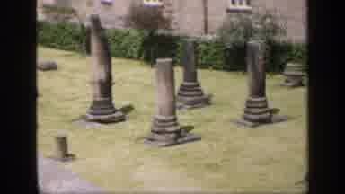 England (1949): Unique Rock Formations Inside A House Garden