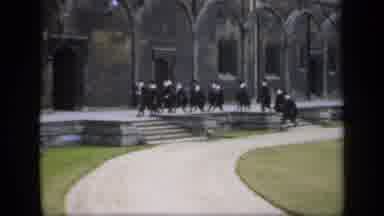 England (1949): Men With Robes On Walking