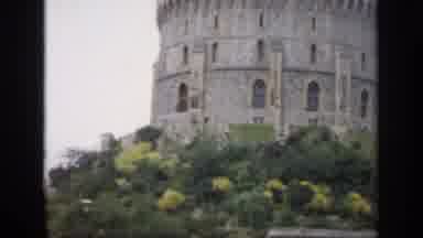 England (1949): A Beautiful Garden Inside The Castle